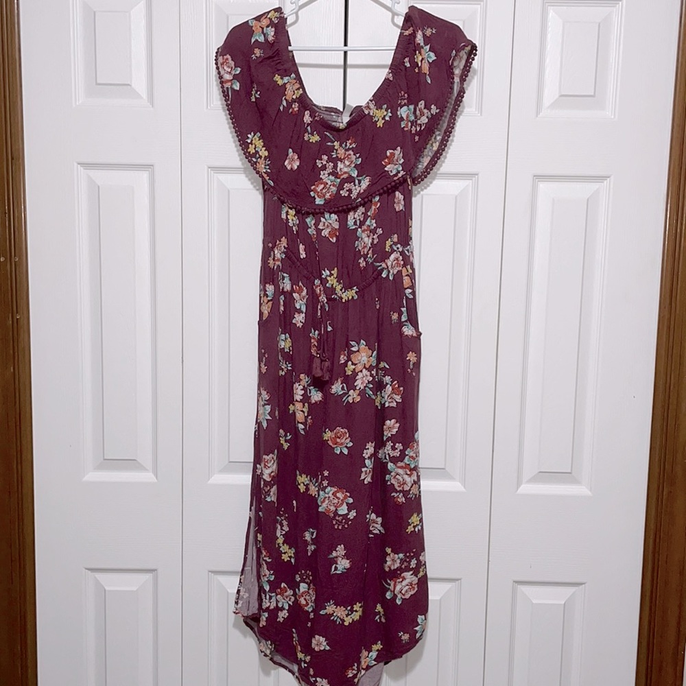 Xhilaration floral jumpsuit